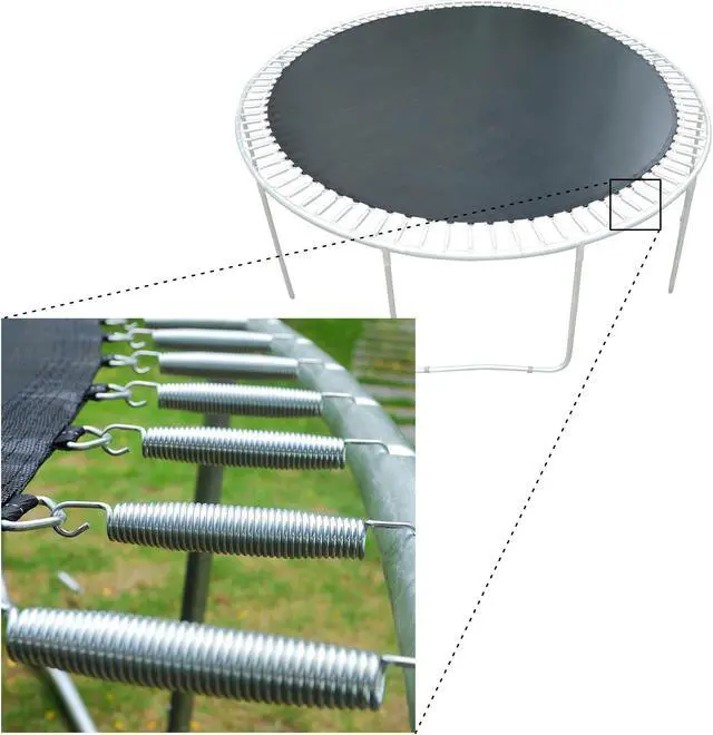 Alt view image 7 of 7 - Yescom 5.5" Trampoline Springs Heavy Duty Replacement Springs Trampoline Accessories Trampoline Parts (Pack of 80)