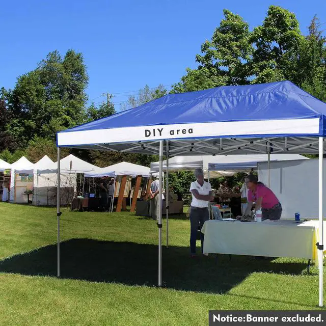 Alt view image 2 of 7 - InstaHibit 9.6*19.1Ft Replacement Canopy Top Cover UV Protection Outdoor Patio Yard 10x20Ft