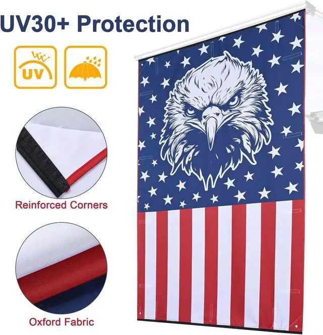 Alt view image 5 of 7 - Yescom 4.5x6 Ft Carside Awning Replacement Fabric with Side Wall Roof Rack Overlanding