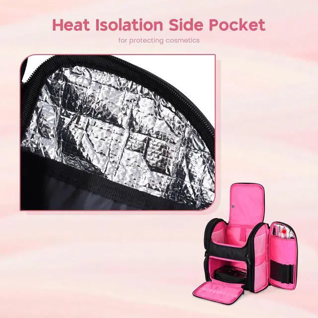 Alt view image 6 of 7 - Byootique 2in1 Nail Polish Organizer Rolling Makeup Train Case Manicure Storage