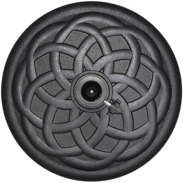 Alt view image 7 of 7 - Yescom 7.5ft Outdoor Patio Umbrella with Base Included Heavy Duty Weighted Stand Holder with Scale Tilt Sunshade Garden Parasol for Yard Deck Market Pool Red