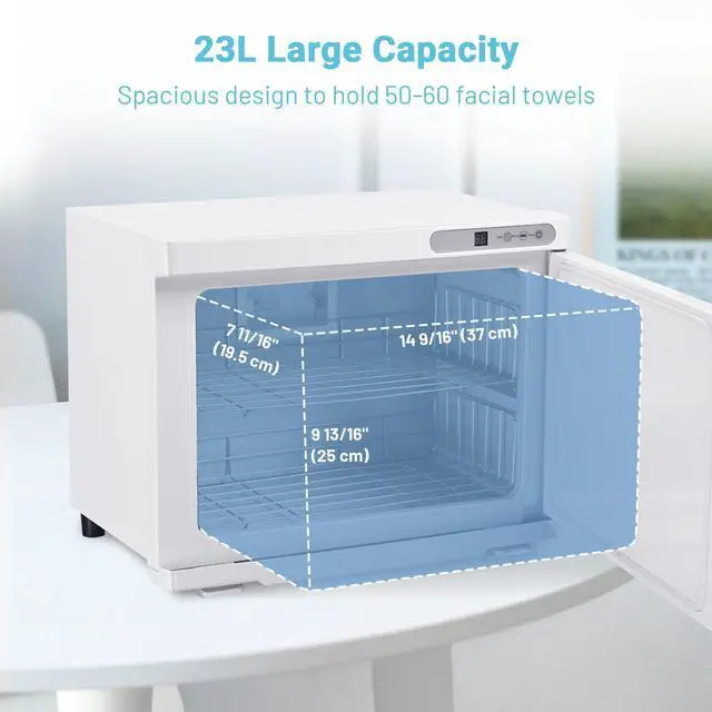 Alt view image 5 of 7 - Byootique 23L Portable Hot Towel Warmers Spa for Barber Shop with Heater Delay Facial Nails Salon Massage Esthetician Home