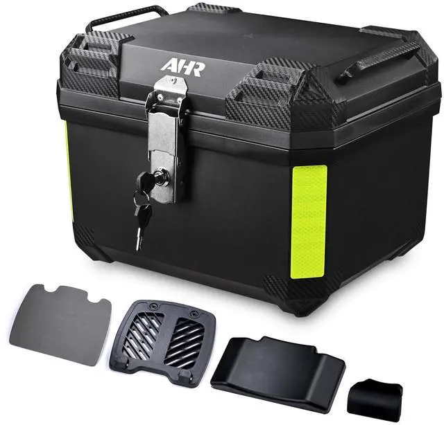 Main image of AHR 45L Universal Motorcycle Tour Tail Box Scooter Trunk Storage Safety Lock