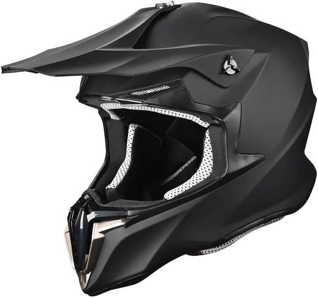 Main image of AHR Offroad Full Face Motorcycle Helmet Motocross Dirt ATV DOT Matte Black XL