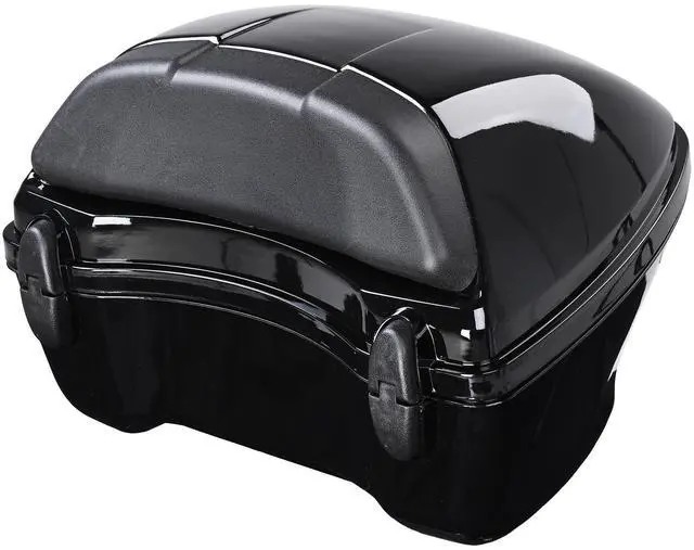 Alt view image 4 of 7 - AHR 33L Universal Motorcycle Tour Tail Box Scooter Trunk Storage w/ Lock Case