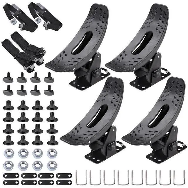 Alt view image 2 of 7 - 2 Pairs Kayak Roof Rack Universal Canoe Boat Car SUV Truck Top Mount Carrier