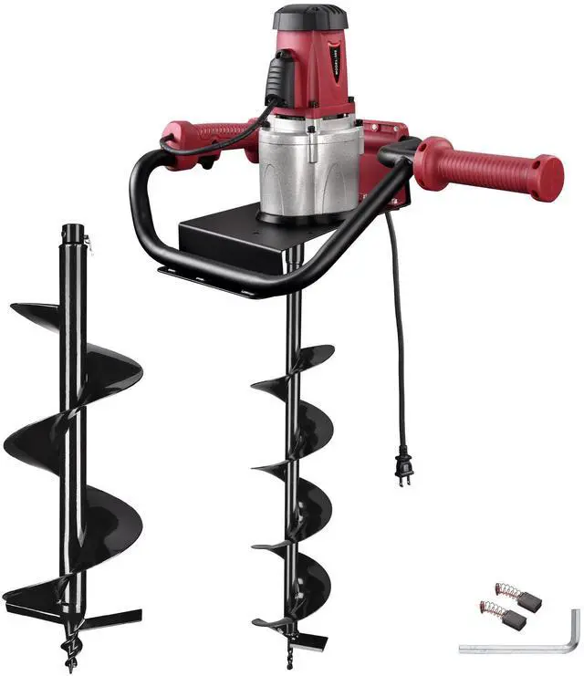Main image of Yescom 1500W Electric Post Hole Digger Earth Auger Drill 2HP Powerhead 6" 10" Bit Fence