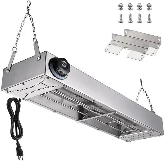 Main image of WeChef Commercial Food Warmer 24" 900W Electric Strip Heater Portable Stainless Steel Fry Heating Lamp for Fry Dishes