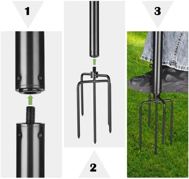Alt view image 4 of 7 - 10 Ft String Light Pole Outdoor Metal Pole Aluminum with Side Hooks Patio Backyard Party 2 Pack