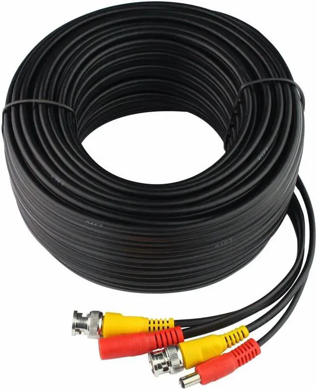 Alt view image 2 of 2 - 4 pack of 100 feet (total 400 Feet) for Security Camera System CCTV Video Power Cable BNC RCA Cord Wire