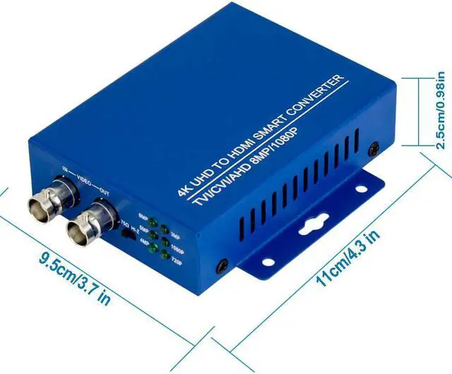 Alt view image 2 of 7 - BNC to HDMI Converter Full HD 4K CVI/TVI/AHD+CVBS,1080p/720p/4K/8MP/5MP/4MP/3MP HDMI Converter Adapter for Monitor HDTV DVRs