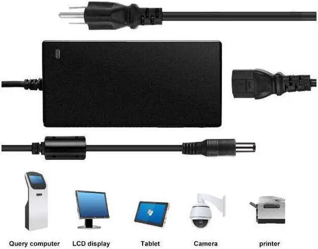 Alt view image 5 of 5 - Ultrapoe 1- Pack DC12V 3A Power Supply Adapter AC100-240V Transformers for 12V LED Strip Lights 2.5mm X 5.5mm UL Listed