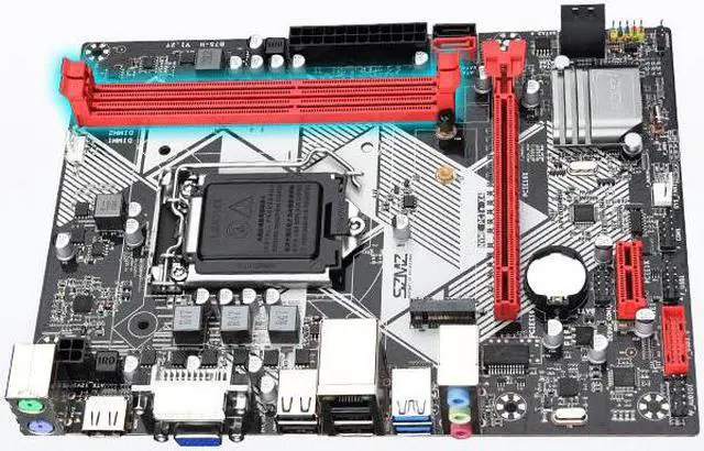 Alt view image 4 of 5 - B75-H Gaming Computer Motherboard LGA 1155 M-ATX Supports DDR3 RAM USB SATA3.0 B75 Desktop Mobo Compatible With Core Xeon E3 V1V2