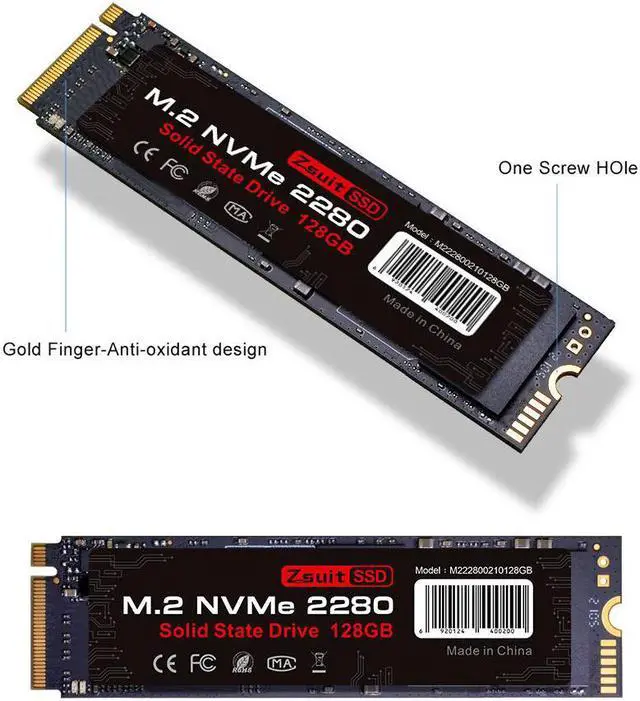 Alt view image 4 of 7 - M.2 2280 512G PCIe 3.0 x4, NVMe TLC Internal Solid State Drive (SSD)