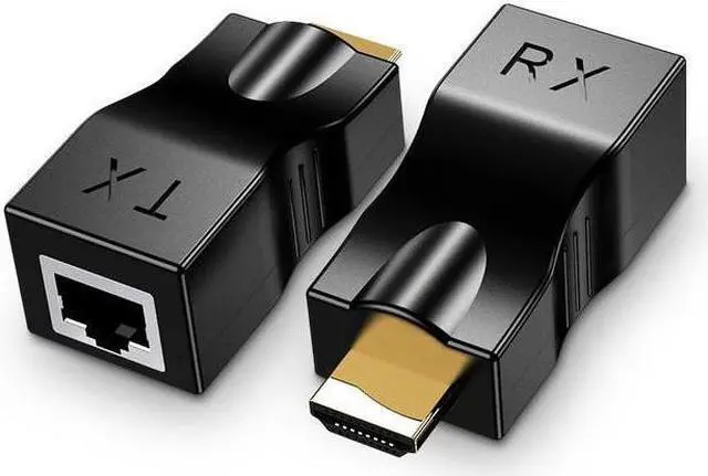 Main image of HDMI Extender 100ft Single Network Cable to HDMI HD HDMI to rj45 Signal Amplifier Transmitter