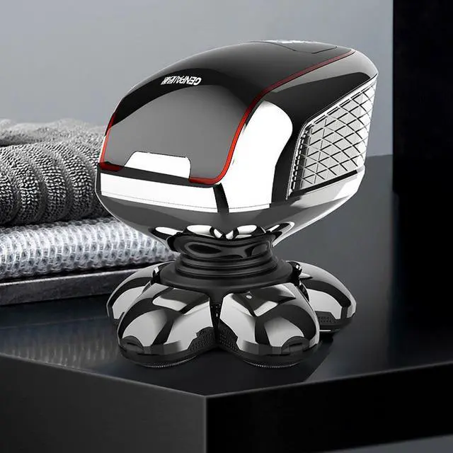 Alt view image 5 of 5 - Fk 8710 Six Head Shaved Bald Head Men's Special Shaver, Multifunctional Electric Shaver Electric Clippers