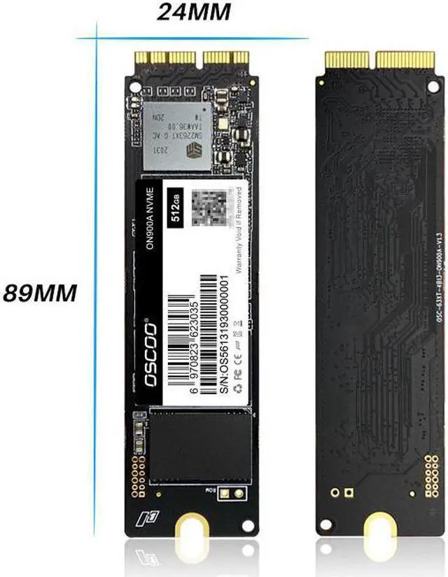 Alt view image 5 of 7 - OSCOO ON900A 512GB NVMe SSD for MacBook Solid State Drive MacBook Air Pro Mac Mini Pro iMac (512GB)