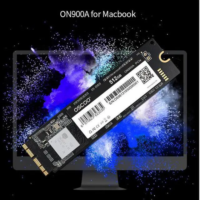 Alt view image 7 of 7 - OSCOO ON900A 512GB NVMe SSD for MacBook Solid State Drive MacBook Air Pro Mac Mini Pro iMac (512GB)