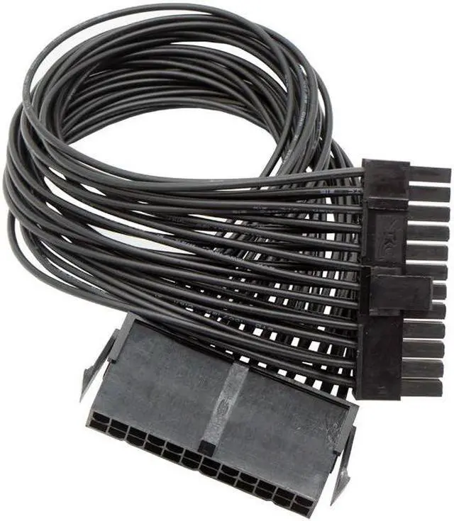 Main image of 2Pcs Adapter Cable, 24Pin Power Motherboard Interface  Extension Cable 24Pin to 20+4Pin