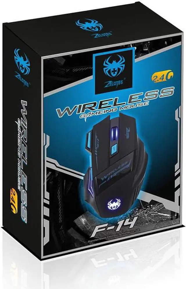Alt view image 5 of 5 - F-14 Wireless Gaming Mouse 2.4G Wireless Mice Optical Mouse