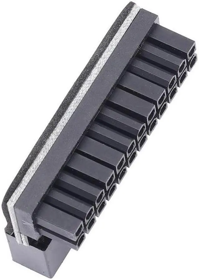 Alt view image 5 of 5 - 2Pcs 24Pin to 24Pin 90 Degree Connector, Motherboard Power Steering Head DIY Installation Accessories