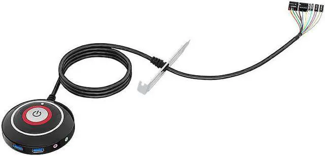 Alt view image 3 of 7 - Computer Desktop Switch, USB / Audio Interface Host Switch, Power-on Restart Button Extension Cable