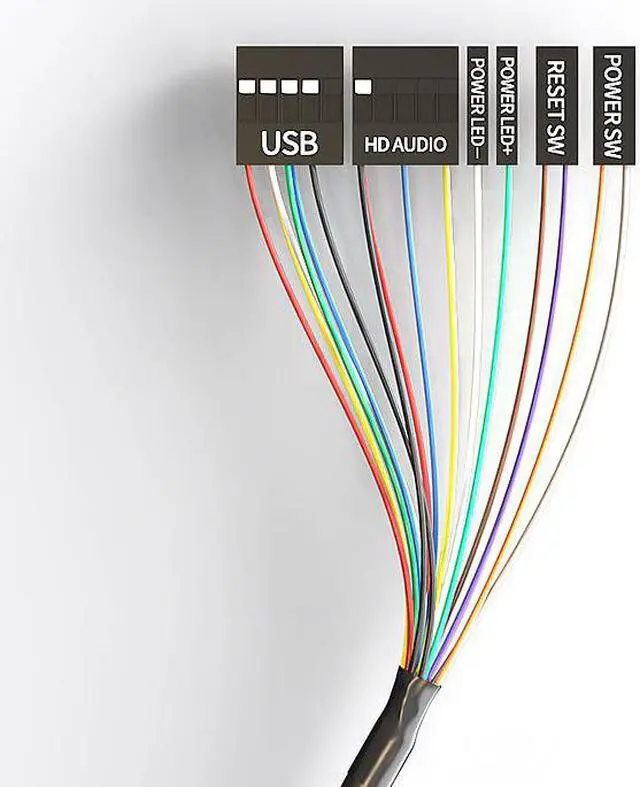 Alt view image 4 of 7 - Computer Desktop Switch, USB / Audio Interface Host Switch, Power-on Restart Button Extension Cable