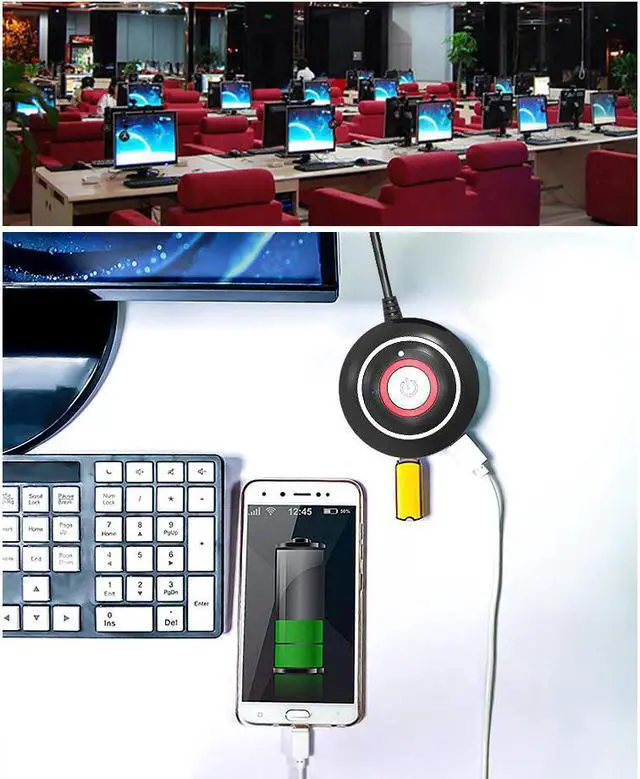 Alt view image 6 of 7 - Computer Desktop Switch, USB / Audio Interface Host Switch, Power-on Restart Button Extension Cable