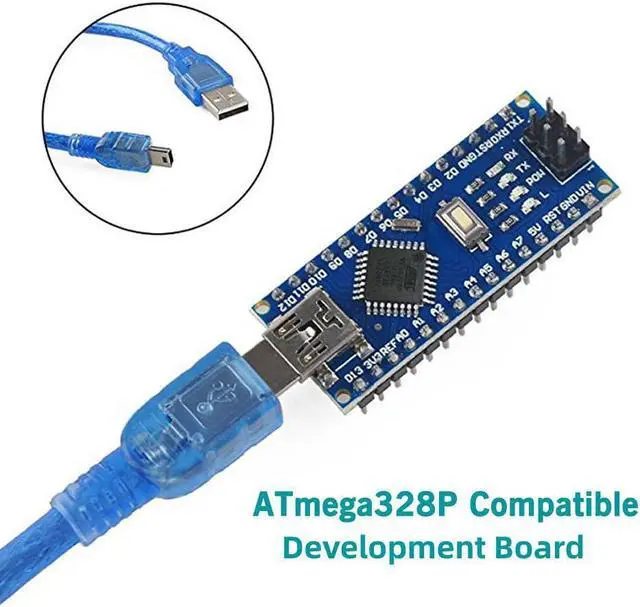 Alt view image 3 of 7 - Arduino Nano V3.0 Development Boards Module CH340 Microcontroller