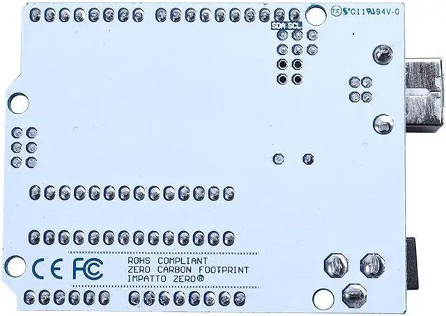 Alt view image 4 of 6 - Arduino UNO Original Board R3 Official Version Atmega328p Chip Microcontroller Module Compatible Development Board