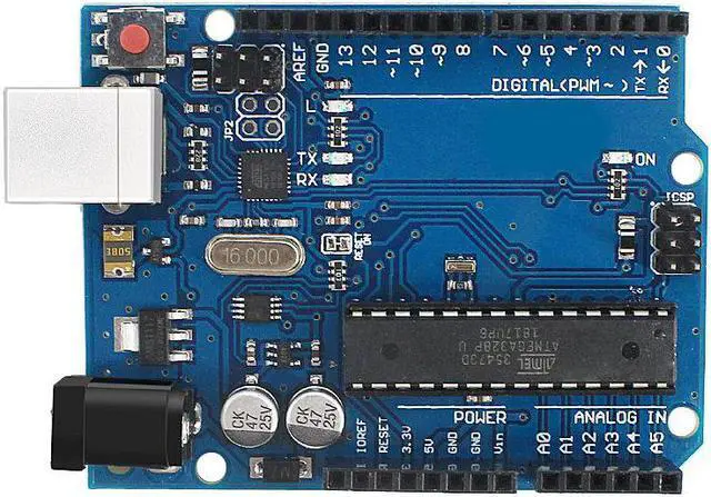 Alt view image 2 of 6 - Arduino UNO Original Board R3 Official Version Atmega328p Chip Microcontroller Module Compatible Development Board