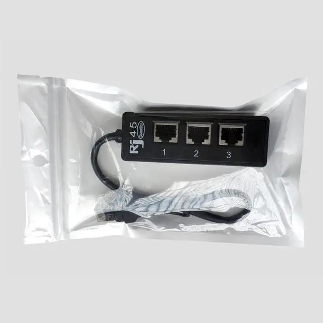 Alt view image 3 of 3 - RJ45 Network Extender One for Three Network Connector