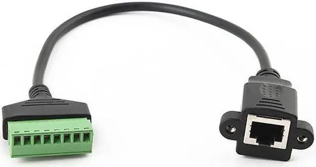 Alt view image 2 of 4 - RJ45 Female Socket Wiring Type Network Adapter Cable