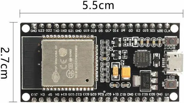 Alt view image 3 of 4 - ESP32 Development Board, Wireless WiFi+Bluetooth 2 in 1 Dual Core CPU Low Power ESP-32 Control Board ESP-32S