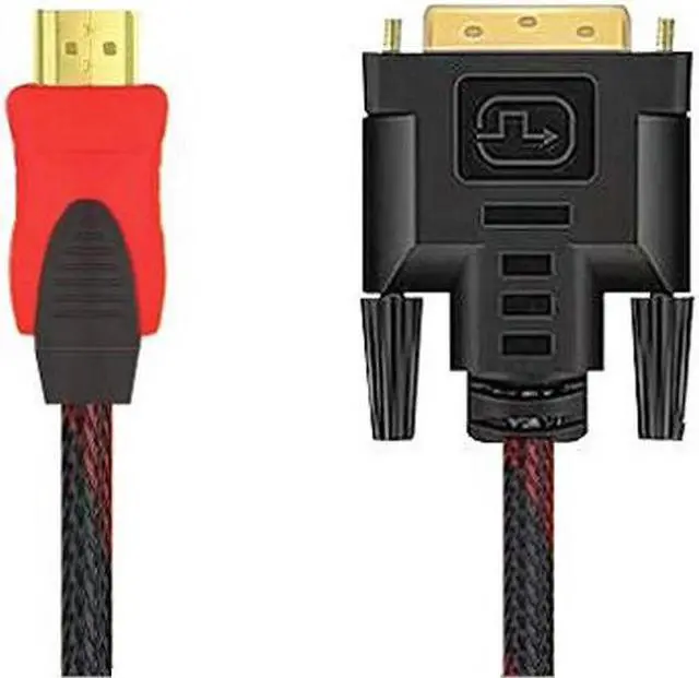 Alt view image 2 of 5 - HDMI to DVI Cable, DVI to HDMI Cable, HD Video Conversion Cable 4.92ft