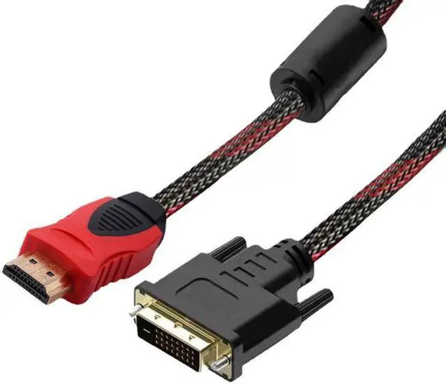 Alt view image 3 of 5 - HDMI to DVI Cable, DVI to HDMI Cable, HD Video Conversion Cable 4.92ft