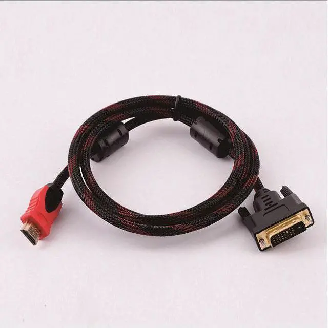 Alt view image 5 of 5 - HDMI to DVI Cable, DVI to HDMI Cable, HD Video Conversion Cable 4.92ft