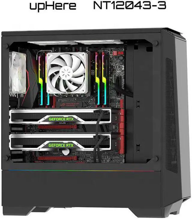 Alt view image 5 of 5 - PWM CPU Cooling Fan Automatic Temperature Control Fan 12cm