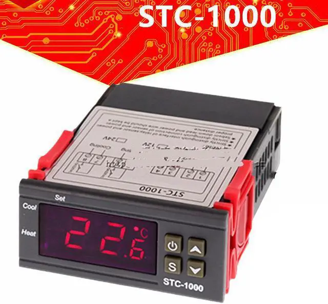 Main image of Thermostat stc-1000 switch, aquarium hatching seafood machine electronic digital display switch 110V-220V