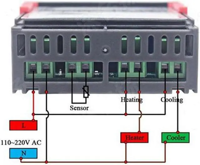 Alt view image 6 of 6 - Thermostat stc-1000 switch, aquarium hatching seafood machine electronic digital display switch 110V-220V