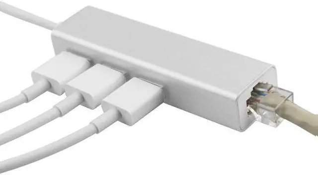 Alt view image 2 of 4 - usb3.1 type-C to USB3.0 HUB+100M RJ45 network card hub three-port HUB conversion cable