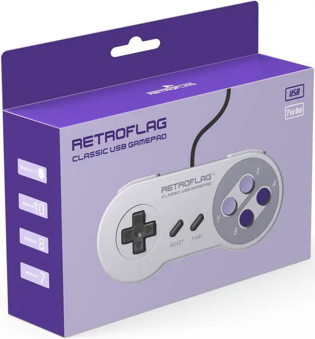 Main image of Retro Flag Retroflag U Wired Handle Support Switch, Raspberry, Windows