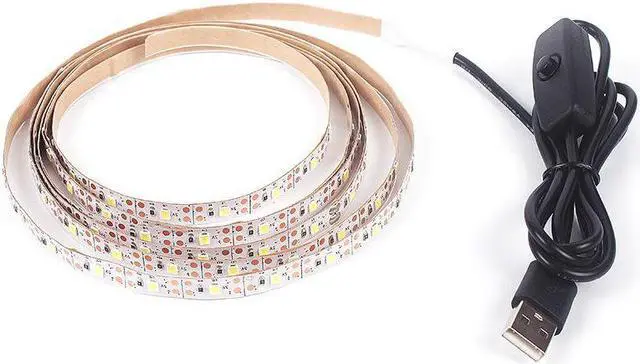 Alt view image 6 of 7 - LED TV Backlight, SMY USB LED Light Strip, White LED Light Strip Kit, with ON/Off Switch for TV/PC Computer/Laptop Bias Lighting 2 meters