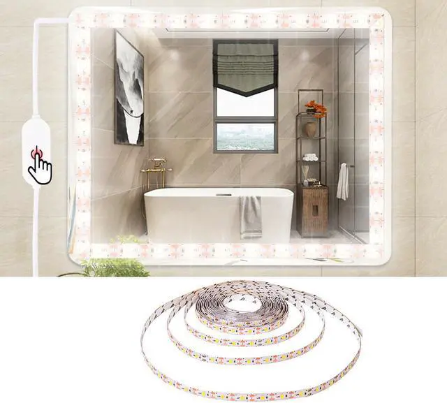 Alt view image 3 of 3 - LED TV Backlight Red, SMY USB LED Light Strip, White LED Light Strip Kit, with ON/Off Switch for TV/PC Computer/Laptop Bias Lighting 2 meters