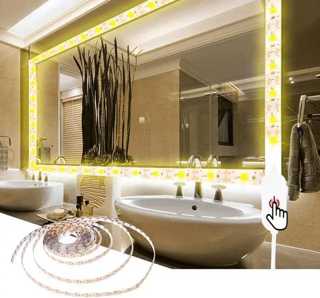 Alt view image 2 of 3 - LED TV Backlight Red, SMY USB LED Light Strip, White LED Light Strip Kit, with ON/Off Switch for TV/PC Computer/Laptop Bias Lighting 2 meters