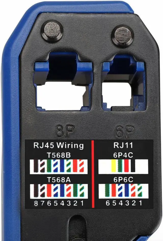 Alt view image 4 of 7 - RJ45 Ethernet Network LAN Tool Kit Network Cable Crimper Crimping Plier Stripper