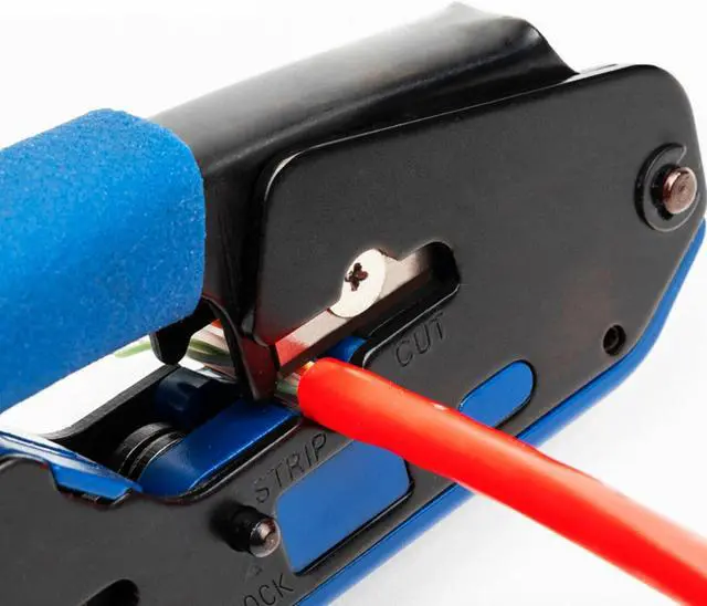Alt view image 2 of 7 - RJ45 Ethernet Network LAN Tool Kit Network Cable Crimper Crimping Plier Stripper