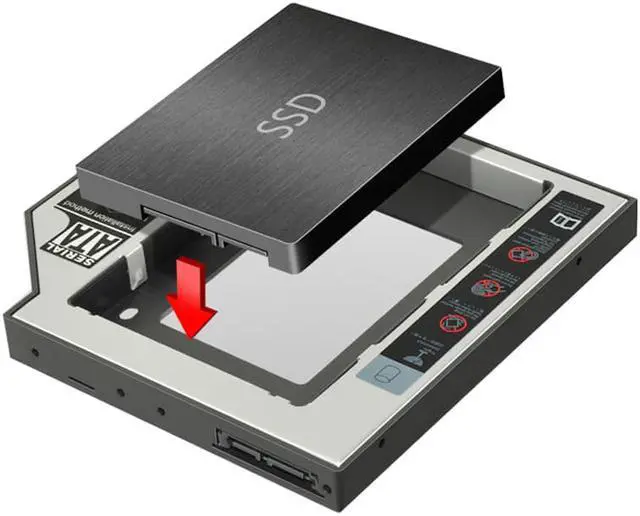 Alt view image 3 of 4 - 12.7mm SATA HDD SSD Hard Drive Disk Caddy/Bracket for TP550LA TP550LD TP550LJ