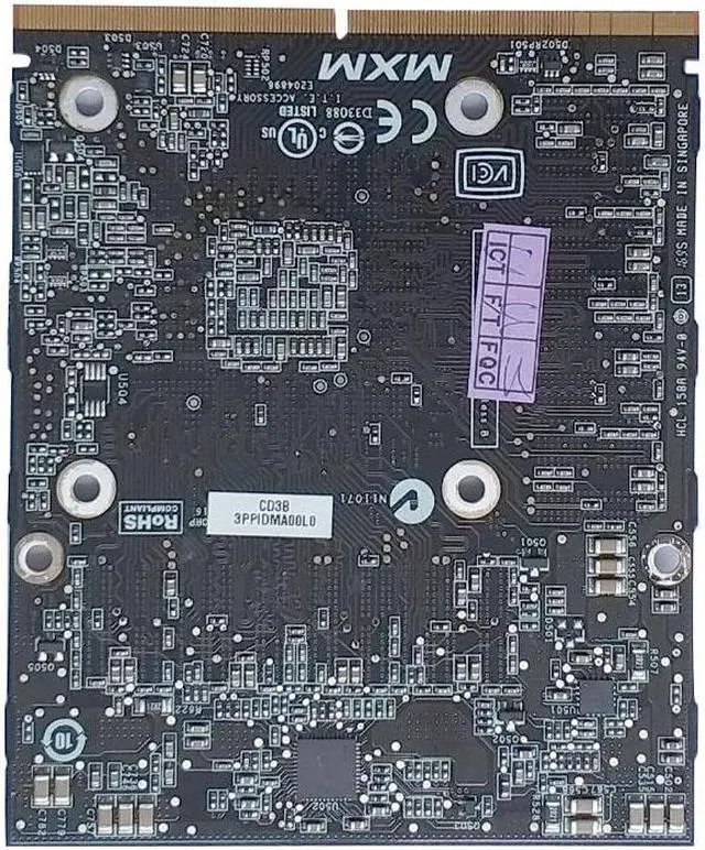 Alt view image 3 of 3 - 180-10816-0000-C01 Geforce Gt130 512M Video Card  Graphics  Adapters for A1225 24" 2.93G/3.06G,Mb420