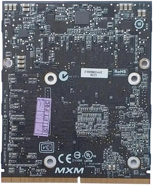 Alt view image 2 of 3 - 180-10816-0000-C01 Geforce Gt130 512M Video Card  Graphics  Adapters for A1225 24" 2.93G/3.06G,Mb420
